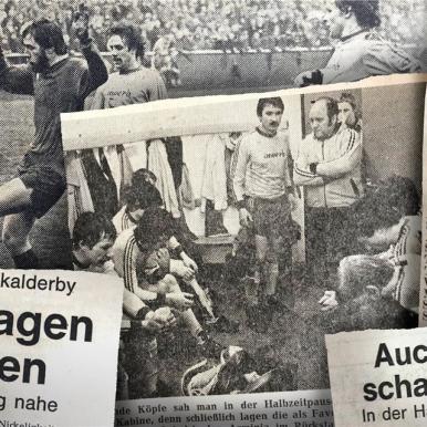 Die Schlagzeilen nach dem Landesliga-Derby 1979 zwischen dem VfB Habinghorst und dem SC Arminia Ickern kündeten von einer Partie mit drei Elfmetern. Der Zeitungsfotograf wagte sich in der Halbzeitpaus