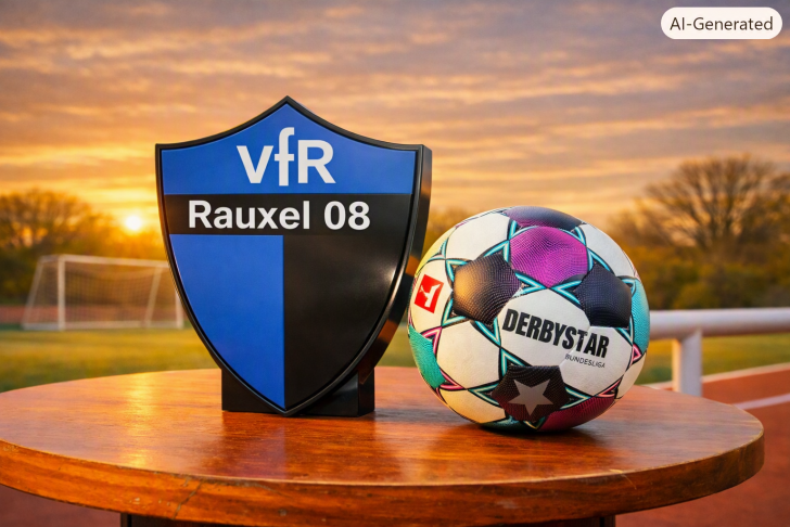 Wappen VfR Raxiel 3D KI generiert