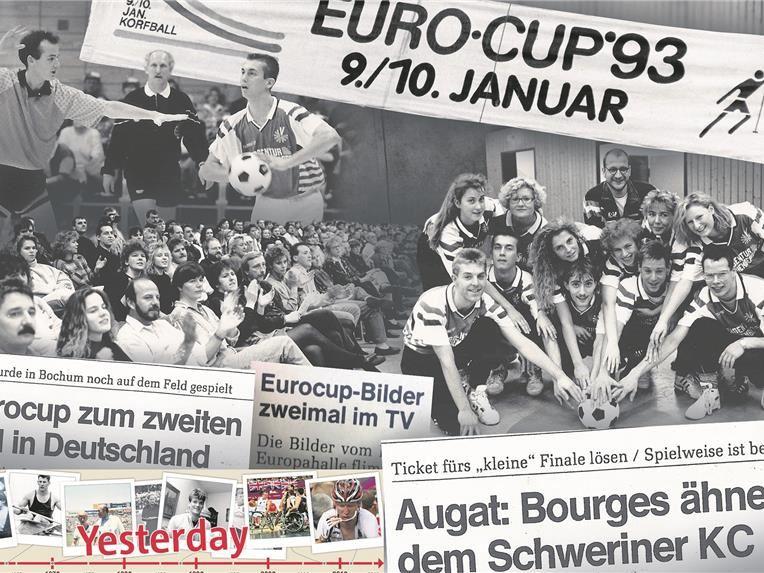 12. Januar 1993: 1500 Fans schauten sich Korfball in der Europahalle an